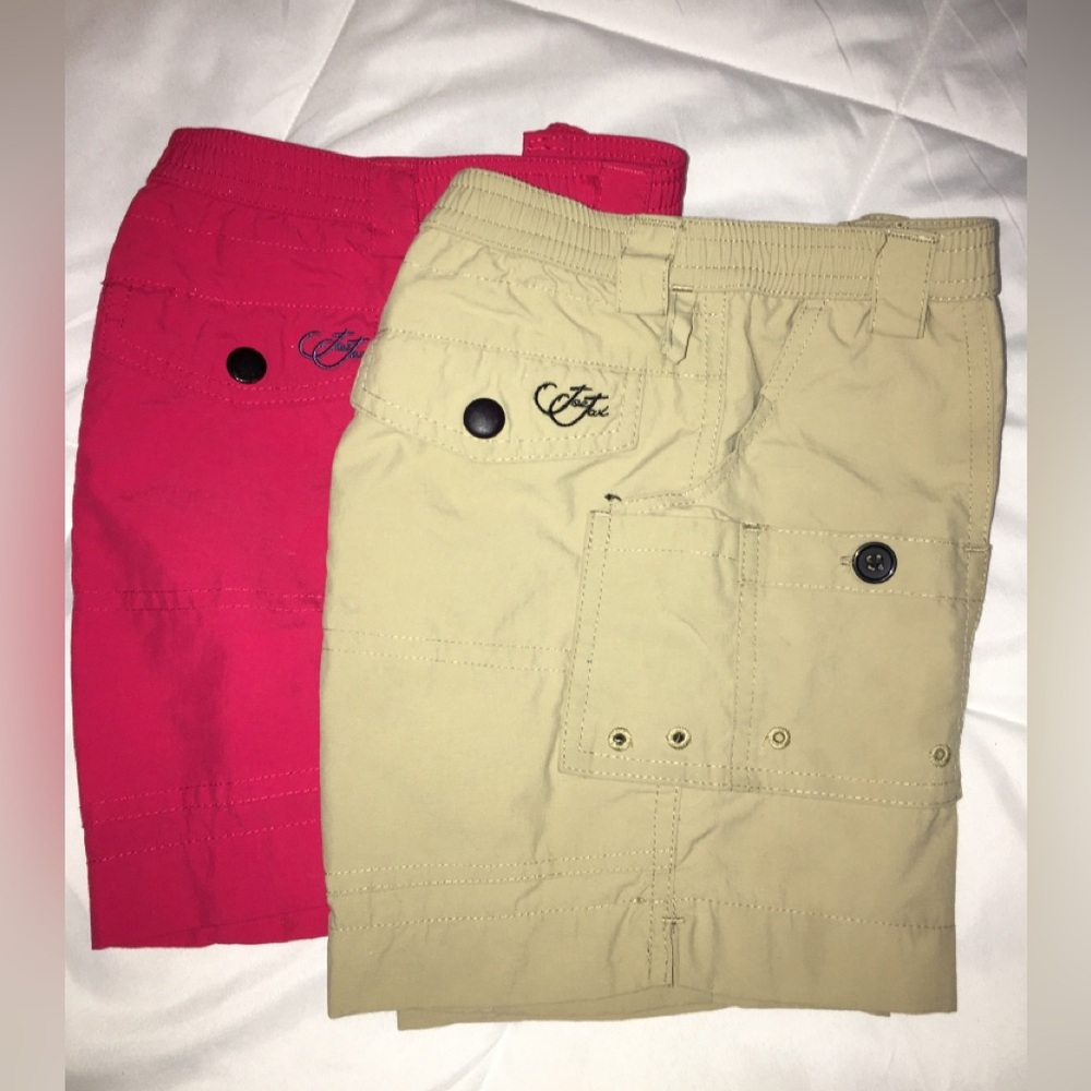 Joe Jax | 2 pairs of Shorts khaki & red